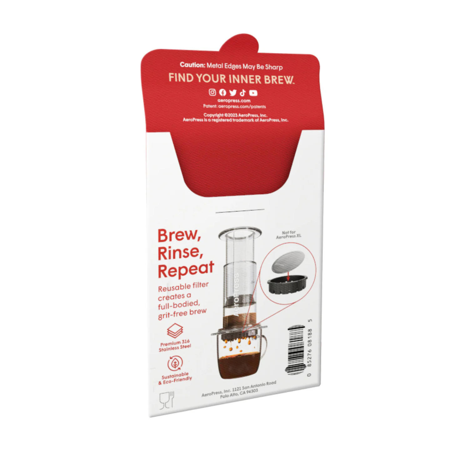 AeroPress Stainless Steel Reusable Filter