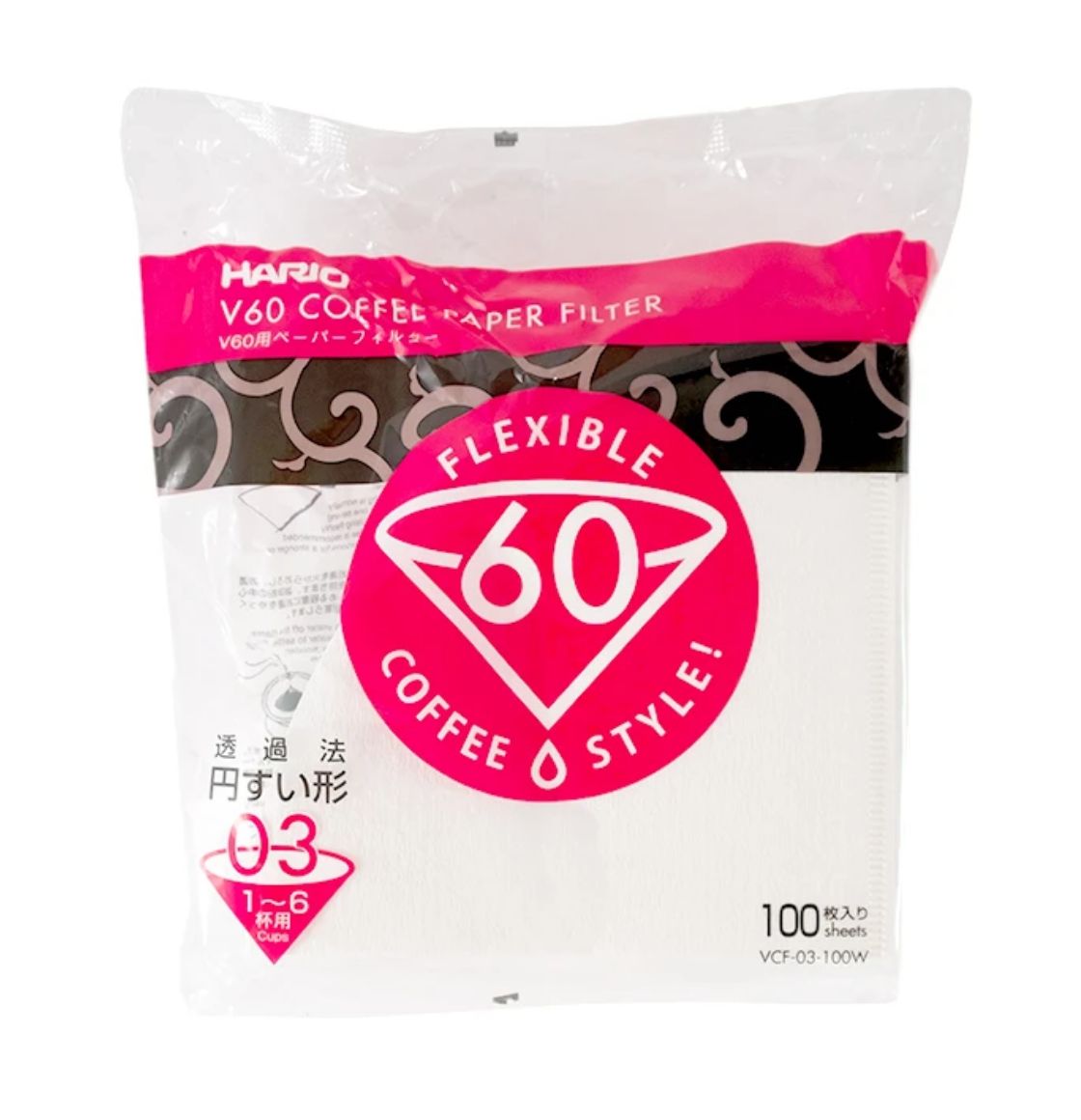Hario V60 Filters 01, 02 and 03